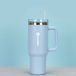 Baby Blue Metal Tumbler