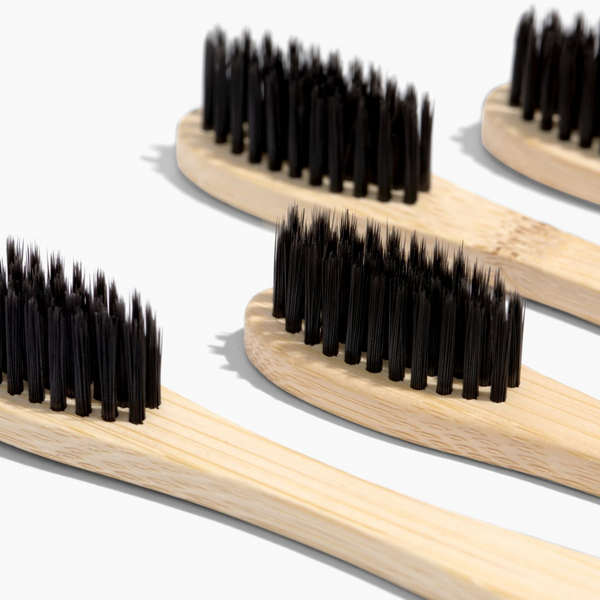 4 Pack Bamboo Toothbrushes